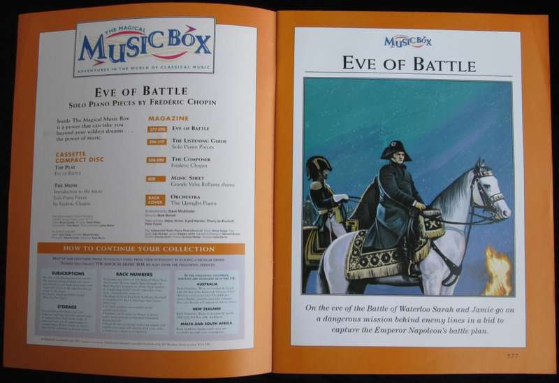 Collectible-The Magical Music Box-No25-Magazine. Eve of Battle. Sold As Is.