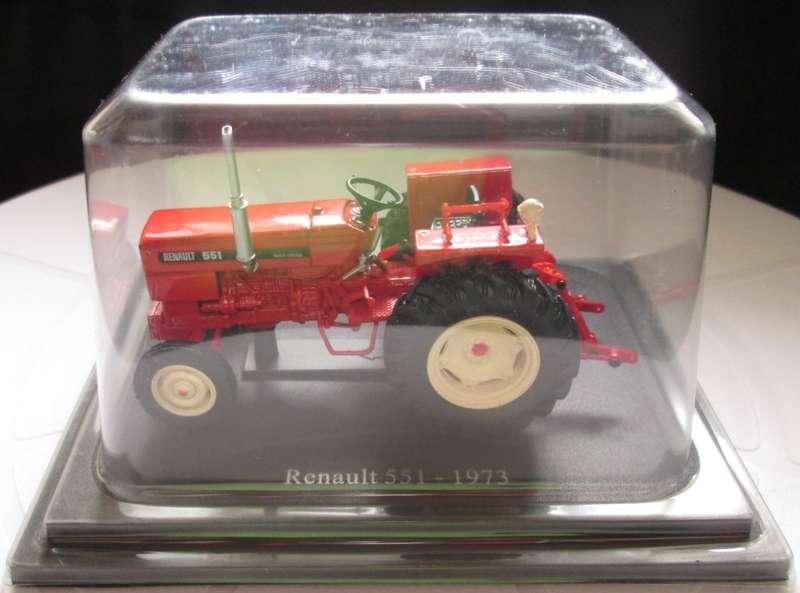 Scale Model-Tractor-Renault 551-1973-Orange