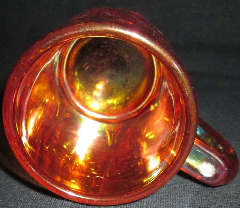 Home Decor-Carnival Glass-Cup-Good Condition. RARE AND UNIQUE PATTERN