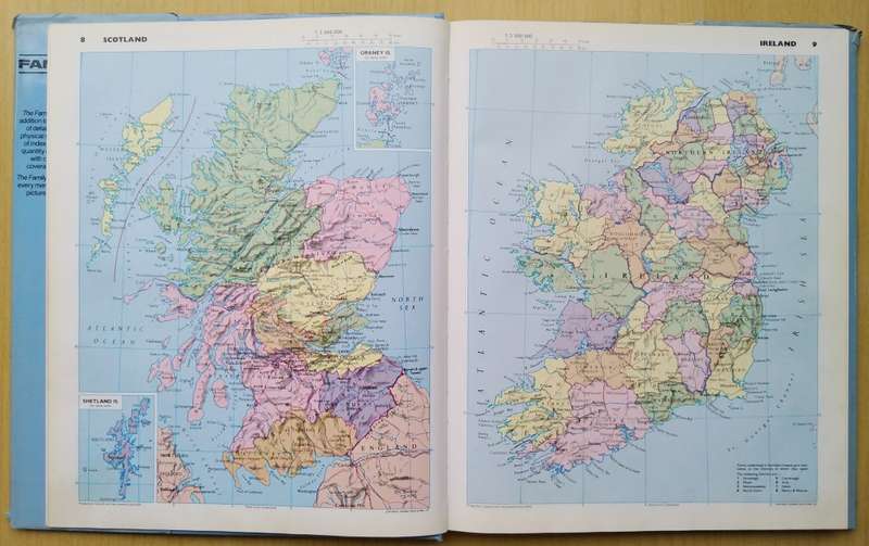 Book-1989-Family Atlas of The World/144pages.