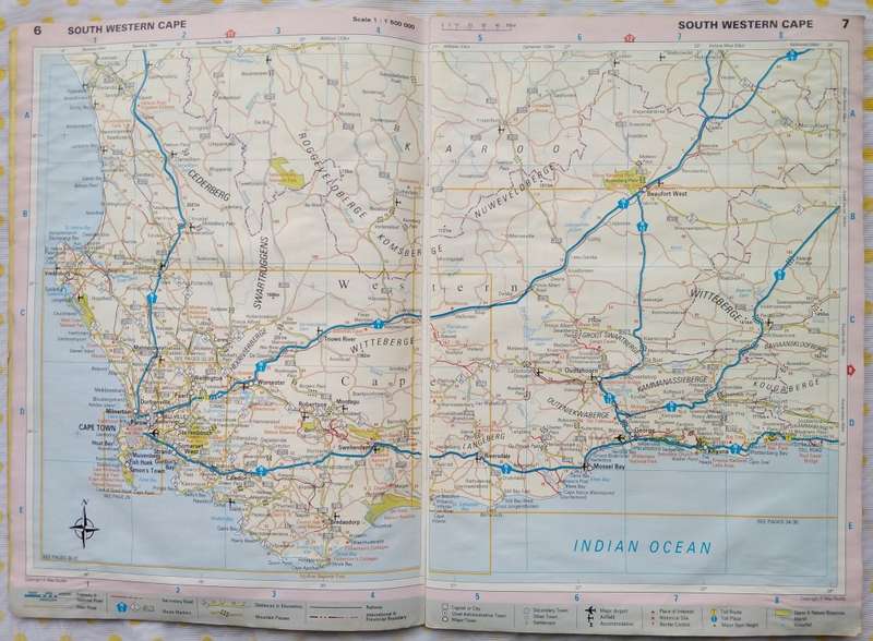 Book-Road Atlas South Africa/15th Edition/72pages