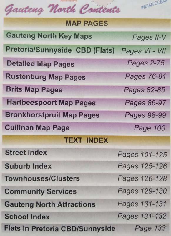 Book-2002-Street Atlas Gauteng North/133pages