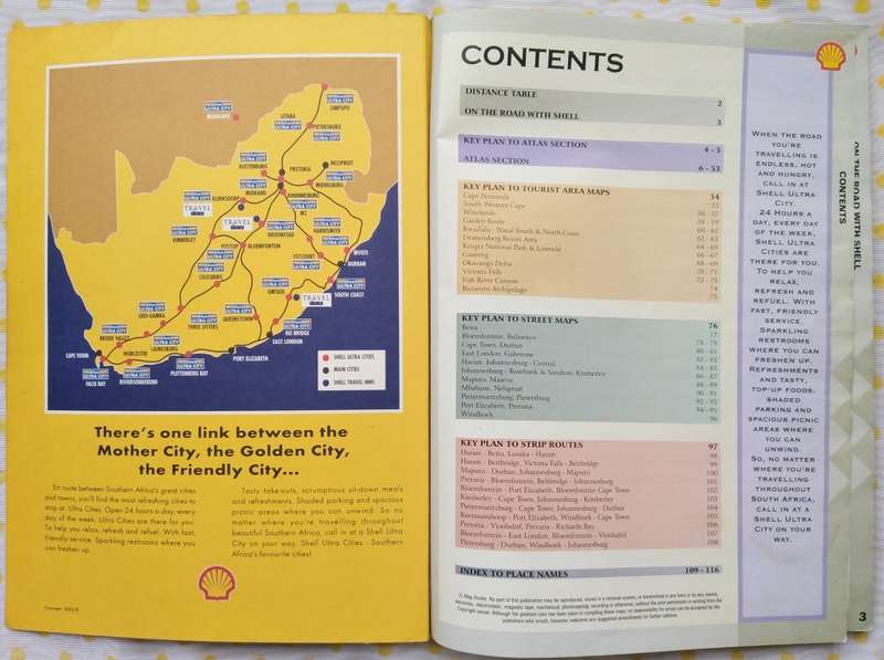 Book-Shell Touring Atlas of Southern Africa/2nd Edition/116pages