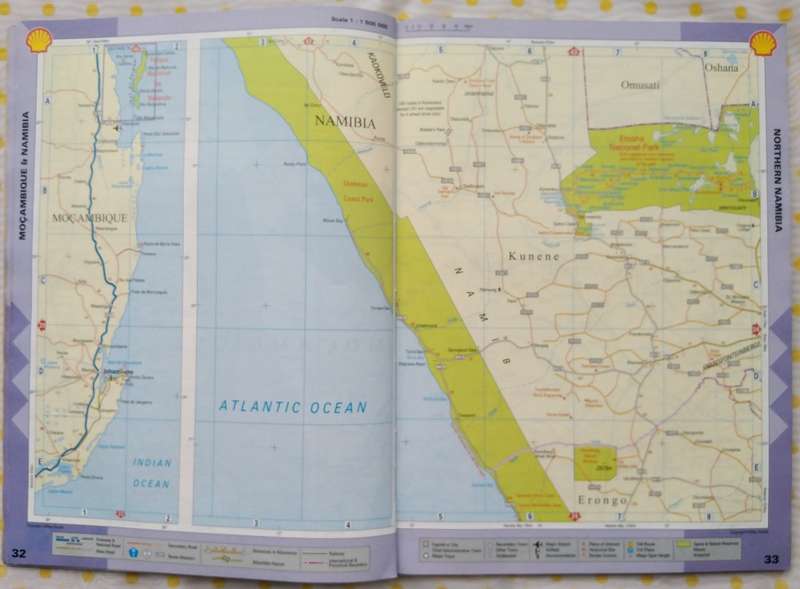 Book-Shell Touring Atlas of Southern Africa/2nd Edition/116pages