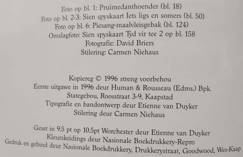 Book-1996-Huisgenoot Wenresepte 6/Carmen Niehaus/192pages.