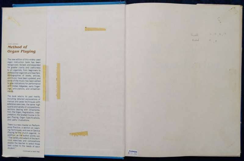 Book-1979-Method of Organ Playing/Harold Cleason/Sixth Edition/308pages.