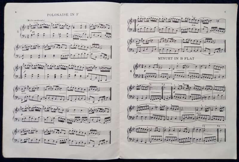 Book-The little Music Book of Anna Magdalena Bach/Augener Edition/No 7984.