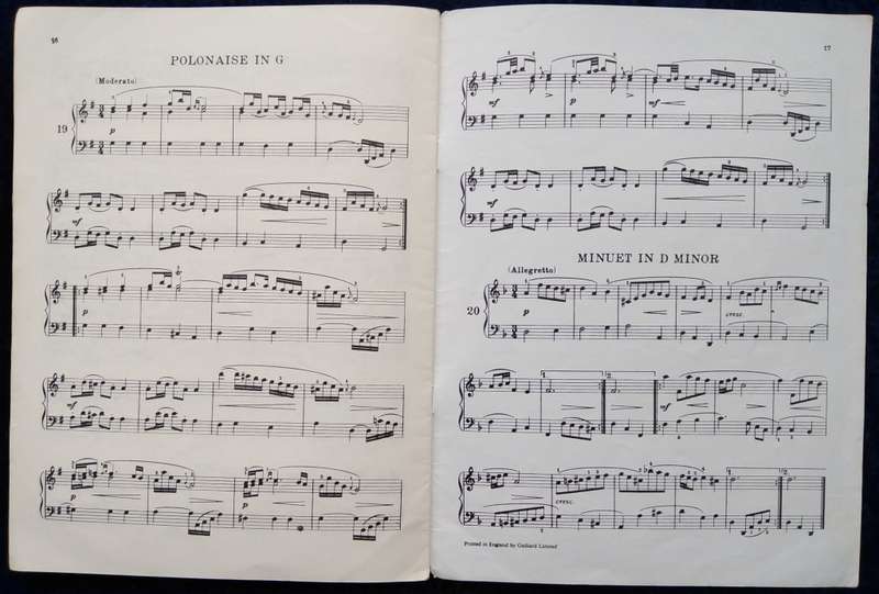 Book-The little Music Book of Anna Magdalena Bach/Augener Edition/No 7984.