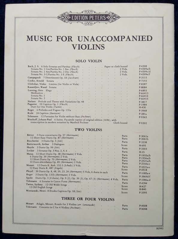 Book-Edition Peters/No4066/Beethoven/Sonata/Opus 24 `Spring Sonata`/Violin & Piano/Joachim