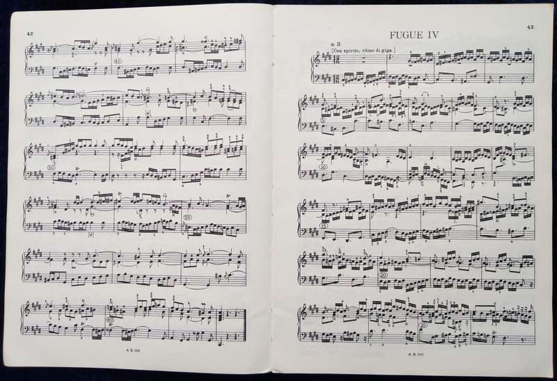 Book-J.S. Bach Forty -Eight Preludes and Fugues Pianoforte/Edited by Donald Francis Tovey.