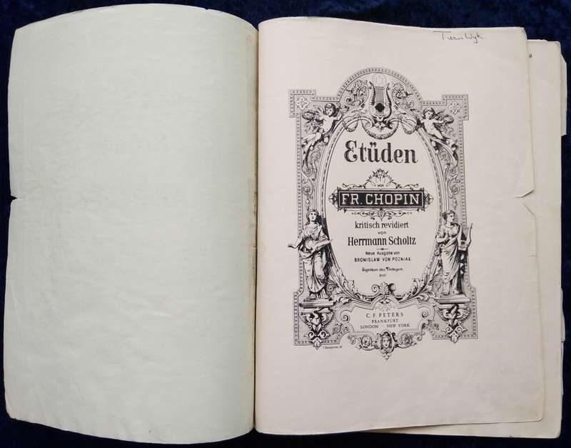 Book-Edition Peters/Nr 1907/CHOPIN/ETUDEN/Scholtz-V.Pozniak