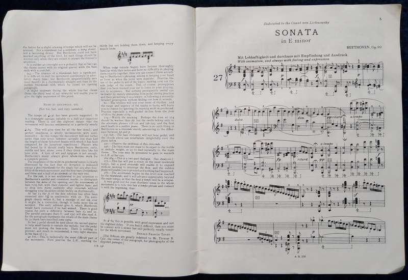 Book-Beethoven Sonatas for Pianoforte