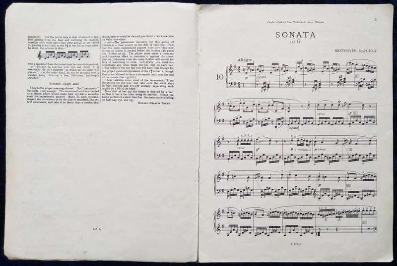 Book-Beethoven Sonatas for Pianoforte