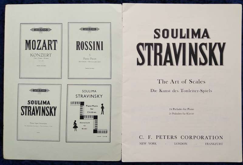 Book-Edition Peters/No 6139/Soulima Stravinsky/The Art of Scales/24 Preludes for Piano.