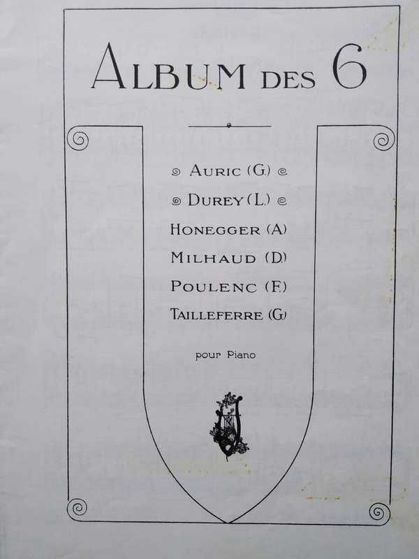 Book-Album Des 6/Editions Max Eschig