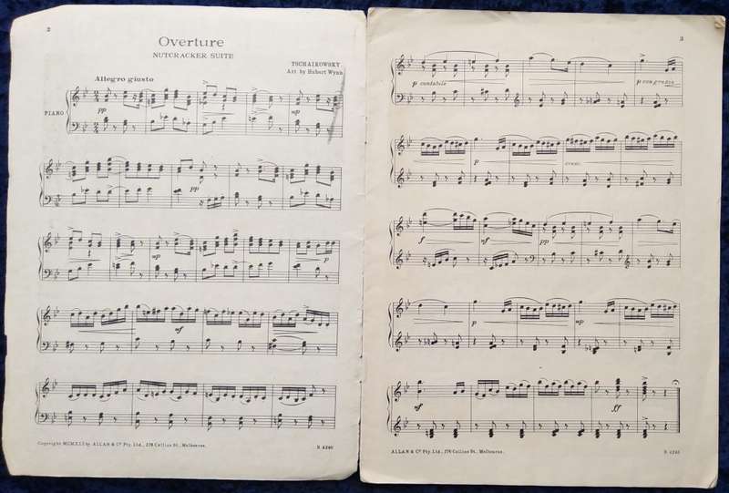 Book-Simplified Piano Edition of The Nut-Cracker Suite/Music by Tschaikowsky.