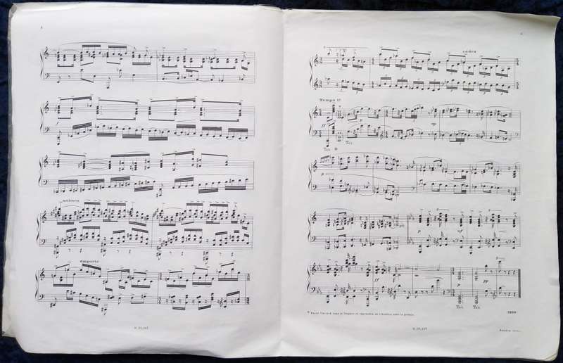 Book-Francis Poulenc/Trois Pieces/Pour Piano/Pastorale Hymne Toccata.