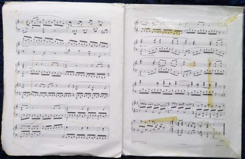 Book-Francis Poulenc/Trois Pieces/Pour Piano/Pastorale Hymne Toccata.