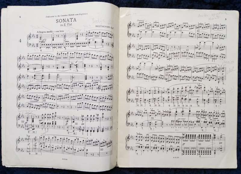 Book-Beethoven Sonatas for Pianoforte