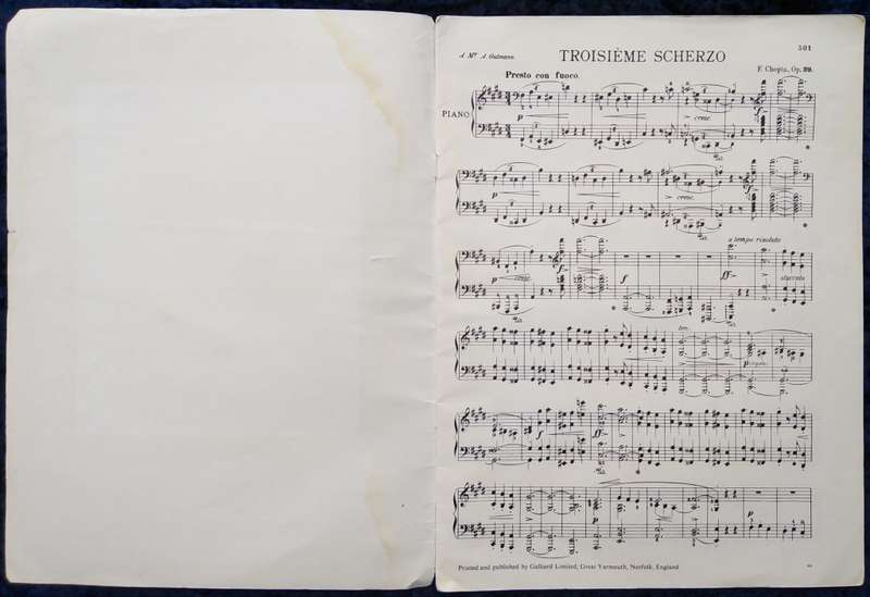 Book-Augener/Chopen/Scherzo in C Sharp Minor Op39/Klindworth Scharwenka Edition