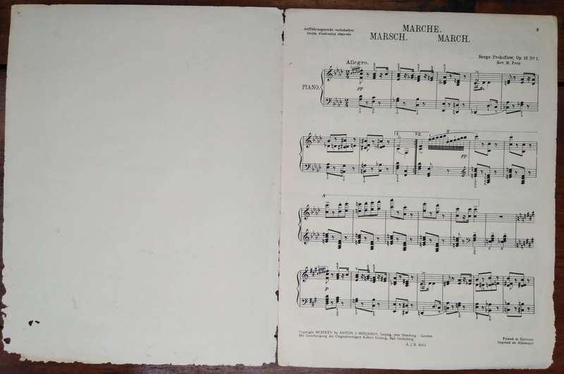 Book-Neu-Russische Meister/Les Maitres Modernes Russes/Piano Solo/ S.Prokofiew