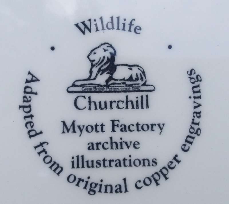 Collectable Plate-Wildlife Churchill-Myott Factory Archive Illustrations-Phasiana