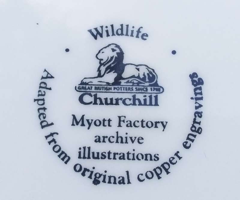 Collectable Plate-Wildlife Churchill-Myott Factory Archive Illustrations-Phasiana