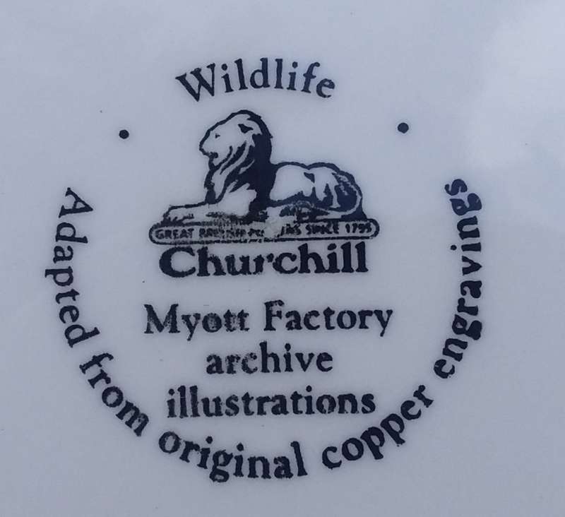 Collectable Plate-Wildlife Churchill-Myott Factory Archive Illustrations-Meleagridiana