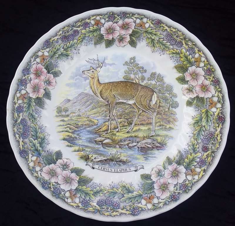 Collectable Plate-Wildlife Churchill-Myott Factory Archive Illustrations-Cervus Elaphus