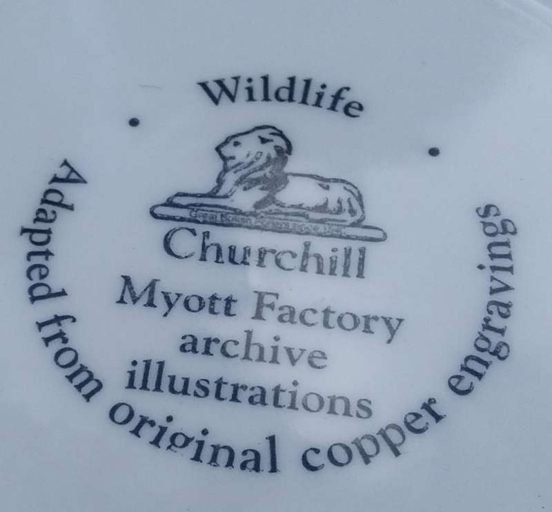 Collectable Plate-Wildlife Churchill-Myott Factory Archive Illustrations-Cervus Elaphus