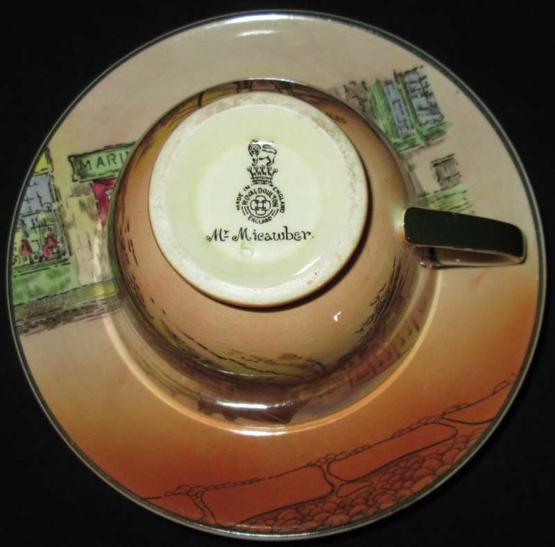 Collectable-Royal Doulton Teacup & Saucer-Mr Micawber-Good Condition