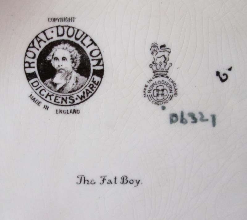 Collectable-Royal Doulton-Bowl-Dickens Ware-The Fat Boy-Good Condition