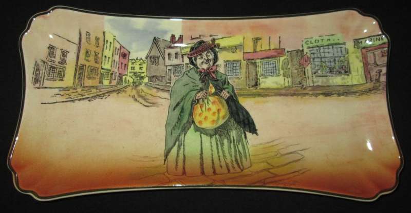 Collectable-Royal Doulton-Dish-Dickens Ware-Sairey Gamp Sandwich plate -12