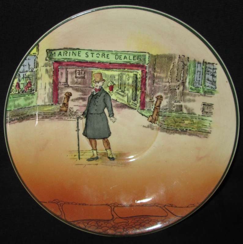Collectable-Royal Doulton-Saucer-Dickens Ware-Mr Micawber-D6327