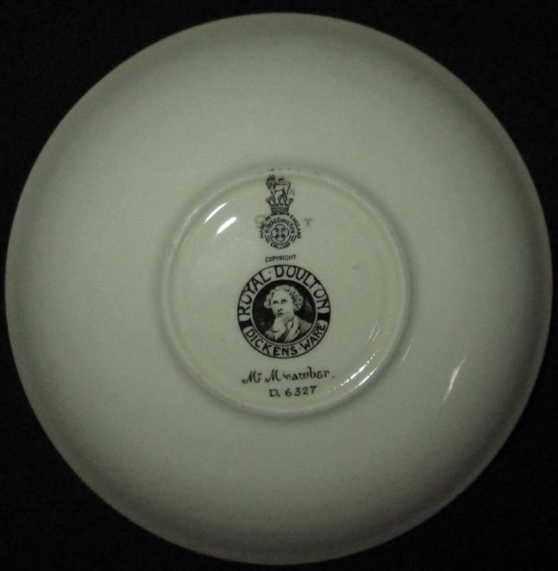 Collectable-Royal Doulton-Saucer-Dickens Ware-Mr Micawber-D6327