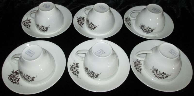 Kitchenware/Tableware-6 x SAKI Cups and Saucers