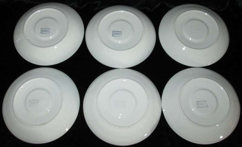 Kitchenware/Tableware-6 x SAKI Cups and Saucers