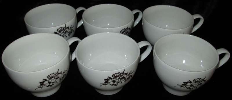 Kitchenware/Tableware-6 x SAKI Cups and Saucers