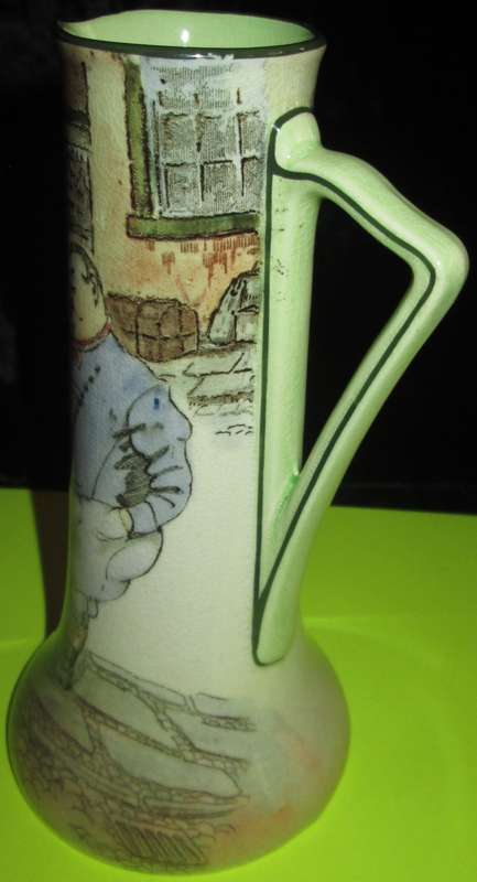 Home Decor-Royal Doulton-Dickens Ware England-The Fat Boy Tall Pitcher