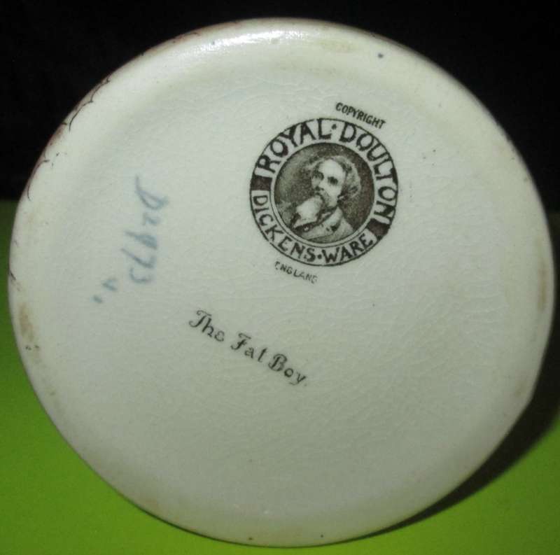 Home Decor-Royal Doulton-Dickens Ware England-The Fat Boy Tall Pitcher