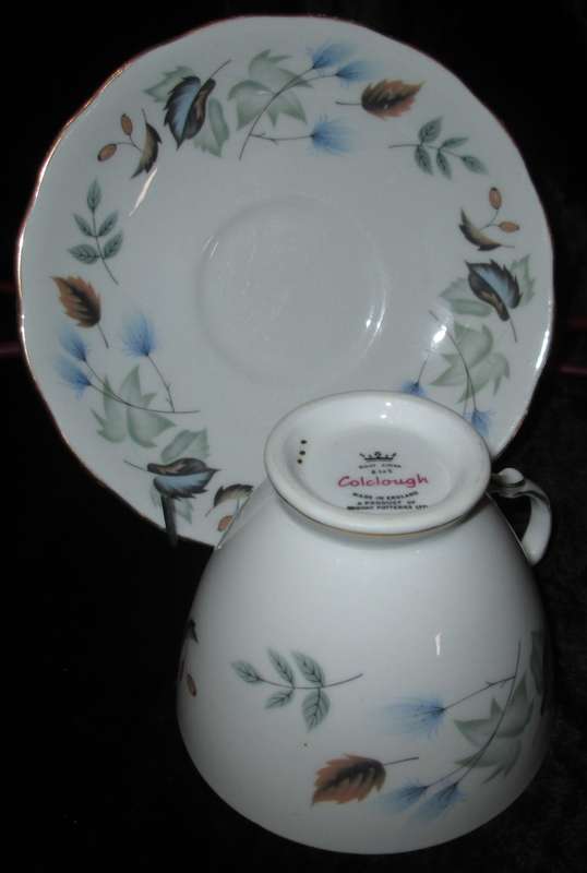 Home Decor-Tea & Coffee Ware-Colclough Bone China Cup & Saucer-Made in England Linden - 8162
