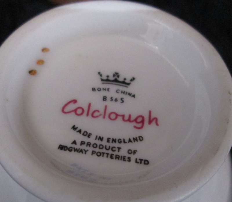 Home Decor-Tea & Coffee Ware-Colclough Bone China Cup & Saucer-Made in England Linden - 8162