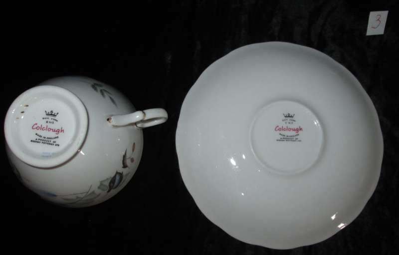 Home Decor-Tea & Coffee Ware-Colclough Bone China Cup & Saucer-Made in England Linden - 8162