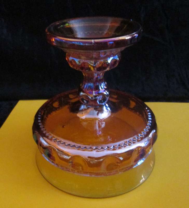 Home Decor-Kitchen Ware-Serving Ware- Indiana Glass Amber Kings Crown Footed Compote Sweet Dish