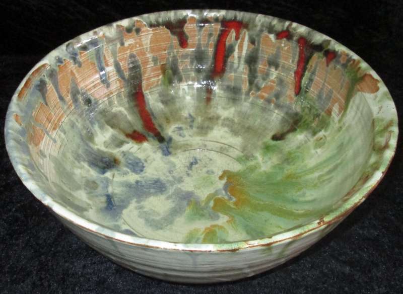 Home Decor-Kitchen Ware-Serving Ware-Colorful Fruit/Salad Bowl. Hand made pottery