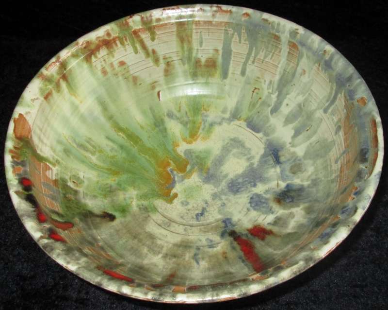 Home Decor-Kitchen Ware-Serving Ware-Colorful Fruit/Salad Bowl. Hand made pottery