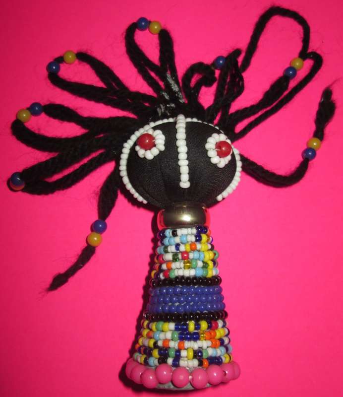 Home Decor-3 x Collectable Handmade African Ndebele Dolls