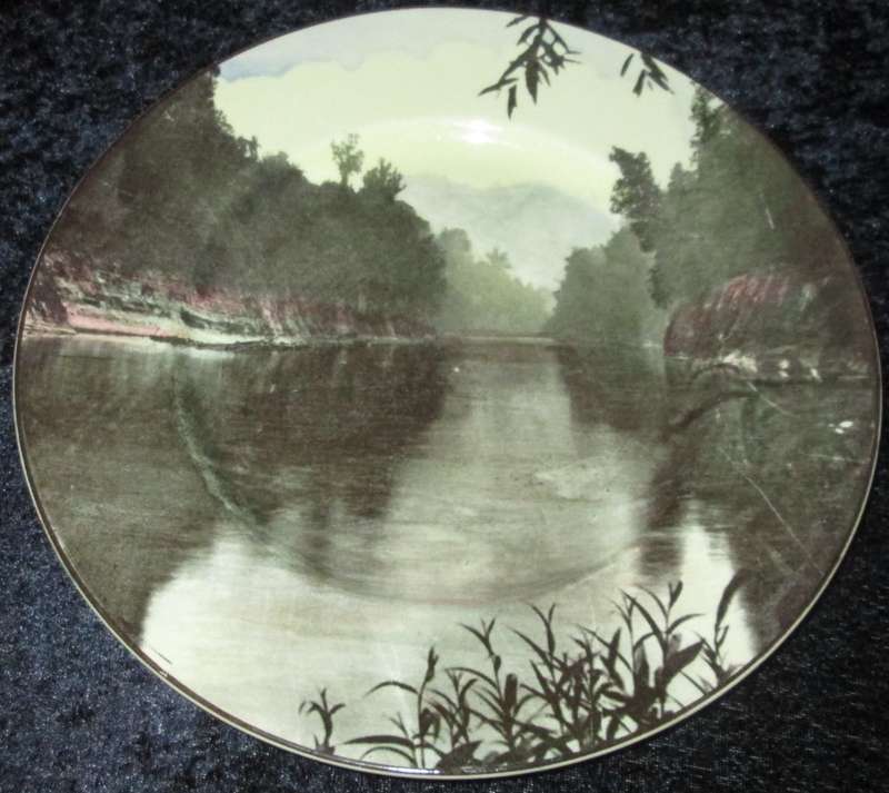 Home Decor-Display Plate-Royal Doulton Wanganui River New Zealand-D6039