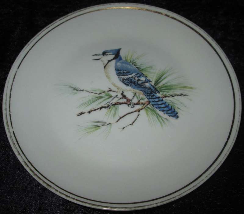Home Decor-Display Plate-Constantia Fine China R.S.A. Blue Bird Scenery