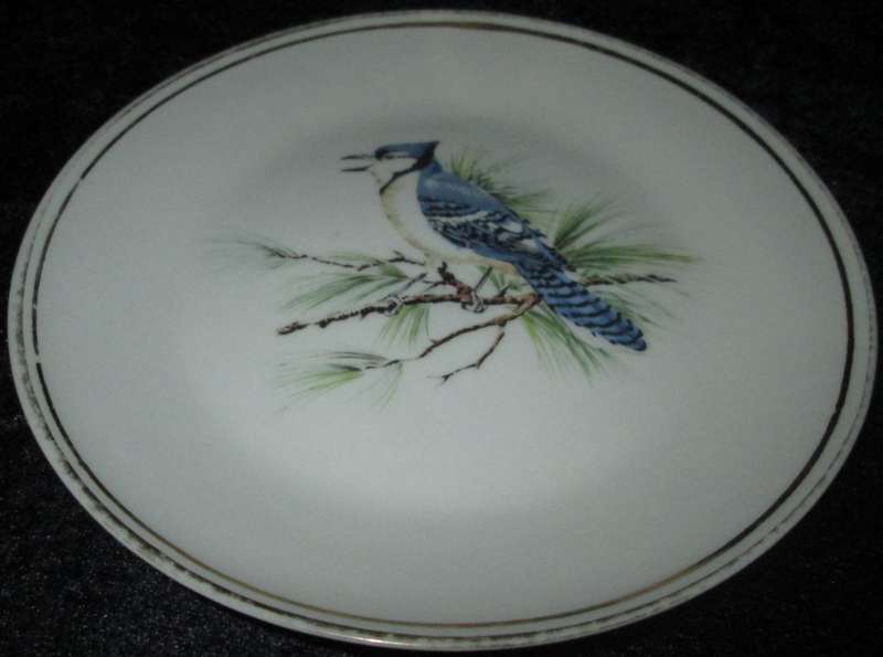 Home Decor-Display Plate-Constantia Fine China R.S.A. Blue Bird Scenery